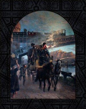 Railway Bridge by Paul Friedrich Meyerheim Old Masters Fine Art Reproduction